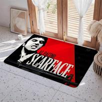 Klasika S Scarface 1983 Grindų kilimėlis Eco Flanelinis Durų kilimėlis Neslystantis Bekvapis Vidaus grindų kilimas Minkštas trumpas pliušas Namų kilimėlis 50x80cm