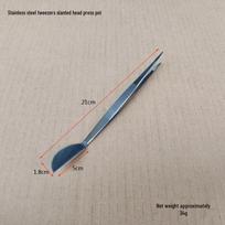 Multi-Tool Stainless Steel Bonsai Rake and Tweezers Set for Soil Loosening, Pressing, and Prying with Succulent Rake Attachment gray