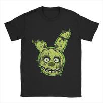 FNAF Springtrap  Five Nights At Freddys Men T Shirts  Creative Tees Short Sleeve Round Neck TShirt 100 Cotton Printed Tops XL beige