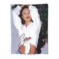 Selena Quintanilla Vintage Blankets Fleece Sofa Throw Blanket Breathable Throw Blankets for Couch Bedding Throws Bedspread Quilt Size: 75*100cm, Weight: 280 GSM gray