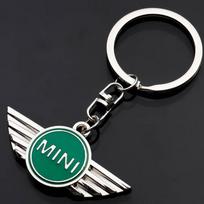 Metalinis automobilio emblemos raktų pakabukas Mini Cooper JCW R50 R52 R53 R55 R56 F54 F55 F56 F60 CLUBMAN COUNTRYMAN Automobilio priedai svkjb33 black