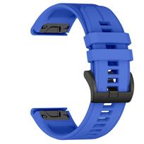 QuickFit 26mm 22mm 20MM Sports Silicone Watch Band For Garmin Fenix 8 E 47mm 51mm 7X 7 Pro 6 6X/Epix Gen 2/Enduro 3 Strap Bracelet 22mm Quick fit blue