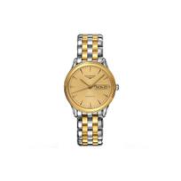Longines Flagship Automatic Mechanical Movement Calendar Display Watch Men watches Gold Steel L4.799.3.32.7 Gold Dial beige