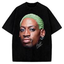 Dennis Rodman Green Hair Rodzilla flamboyant 90's Vintage Design T-Shirt Unisex T-Shirt S brown