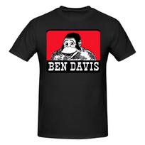 Ben Davis Best Seller Essential Retro Hong Kong Style Tshirt Fresh And Casual Small Patterns Cotton Tee 4XL black
