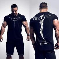 2026 Unisex's black cotton T-shirt - Gothic-style text and sword pattern short-sleeved round-neck sporty casual streetwear top 3XL black