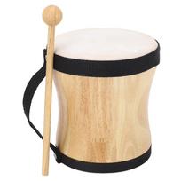 Wood+Sheepskin Bongo Hand Drum Wood Color Handpan Drums Set  For Drum Lovers beige