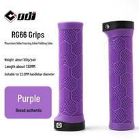 ODI Mountain Bike Anti-Slip Shock-Absorbing Lock-On Grip Covers for Off-Road and Folding Bikes RG66 Grip Cover violetinė