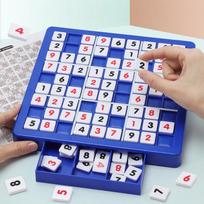 Sudoku Stalo Žaidimas Montessori Edukaciniai Skaitmenys Intelekto Loginiai Žaidimai Vaikams Klasikiniai Stalo Skaičių Žaidimai Žaislai blue