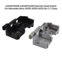 A2048703158 A2048704458 Left+Right Hood Lock Bonnet Hood Switch For Mercedes Benz W205 W204 W212 ML C E Class Spare Parts Parts kaip parodyta spalva