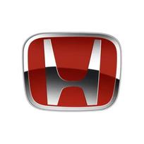 1 vnt. 3D Honda automobilio vairo lipdukas H logotipas ABS chromas Priekinės variklio dangčio grotelės Galinis bagažinės ženklelis Lipdukas stilius 53mmX43mm brown