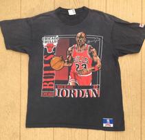 Micheal Jordan 1990’s Chicago Bulls oficial NBA Licensed Vintage T-shirt 120 brown
