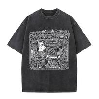 Skalbti Vintažiniai Mac Demarco This Old Dog Grafiniai Marškinėliai Vyrams Moterims Laisvalaikio Retro Medvilniniai Marškinėliai Vyriška Mada Per dideli Gatvės stiliaus 3XL black