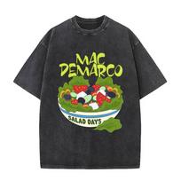 Skalbti Vintažiniai Mac Demarco This Old Dog Grafiniai Marškinėliai Vyrams Moterims Laisvalaikio Retro Medvilniniai Marškinėliai Vyriška Mada Per dideli Gatvės stiliaus 3XL black