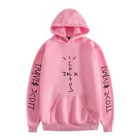 Travis Scott Printed Casual Couple Hoodie - Hot Sale XXS pink