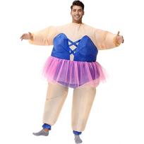 Juokingas klouno kostiumas vakarėliui, pripučiamas sumo kostiumas suaugusiems ir vaikams StyleB blue