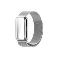2PCS Metal Strap+Soft Case For Huawei Band 11 / 11 Pro Stainless Steel Milanese Loop Bracelet Wristbands Strap Huawei Band 11 Pro sidabras