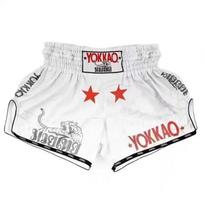 Muay Thai Shorts Men Women Kids MMA Boxing Training Running Gym Workout XXXXL Suggested Height 180 white