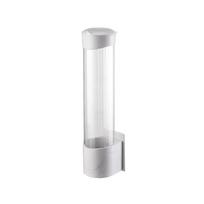 Self-Adhesive Water Dispenser Cup Holder Dustproof Easy Clean Paper Cup Rack Fits Standard Disposable Cups for Dorm Room S balta