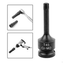 1/2  Lizdo adapteris Žvaigždės galvutės pavara Automobilio remonto įrankis Didelio atsparumo šešiakampis atsuktuvas Raktas T45 78x7.8mm gray