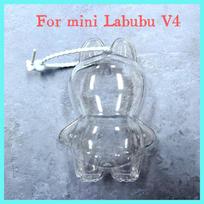10-17 cm Labubu 1–4 kartos pliušiniams lėlėms Skaidrus apsauginis dėklas Apsauginis dangtelis Apsauga nuo dulkių LABUBU Aksesuarams 1PC gray