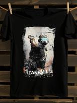 Titanfall 2 Logo and Iconic Character Artwork T-shirt M white