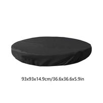 Bath Tub Cover Cold Shower Bucket Protector Ice Bucket Dustproof Cover For Climbing Gym Backyard Spa Outdoor Pool Camping Hiking black