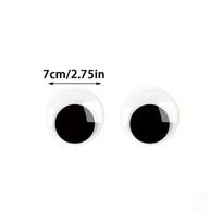 1Pair Self Adhesive Cute Huge Googly Eyes Fridge Wall Sticker Funny Large Black Plastic Eyes Sticker Diy Scrapbook Dolls Eyeball black
