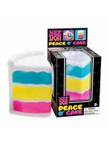 Cake Shaped Sensory Squishy Squeeze Toy Soft Vent Gadget For Adult Office Free Time Road Trip Daily Portable Stress Relief Accessory blue