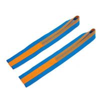 Coexistence Unisex Polyester Assistance Bands for Barbell Dumbbell Single Double Bars Deadlift Fitness Grip Bands Pull-up mėlyna