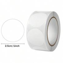 500 sheets/roll Color-coded stickers Round self-adhesive DIY graffiti envelope sealing stickers white