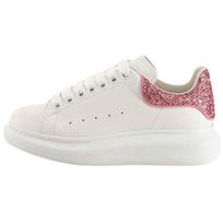 Alexander McQueen Oversized sportbačiai 'Beige Pink Glitter' Moteriški 558945WIA4Y9414 40 white