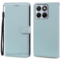 For Motorola Edge 70 Fusion Case Wallet Leather Flip Cover For Motorola Moto Edge 70 Fusion Case Book Cover Magnetic Flip Fundas Motorola Edge 70 Fusion šviesiai mėlyna spalva