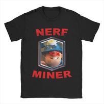 Clash Royale Miner Nerf Graphic T-shirt L gray