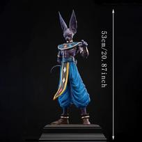 Jt Statue Dragon Ball Z Beerus Figure 53cm/20.87inch Super God Of Destruction Beerus Action Figures Collection Mode Toys Gifts blue