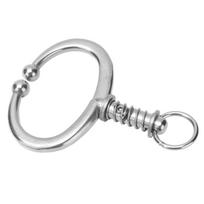 Cattle Nose Ring Stainless Steel Cattle Nose Clamp Bull Cow W Spring Nose Ring for Farm Type 2