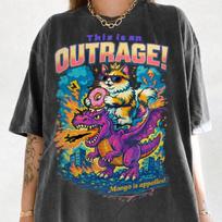 Comfort Colors Princess Donut Mongo Shirt, Dungeon Crawler Carl Tee, This Is An Outrage 120 blue
