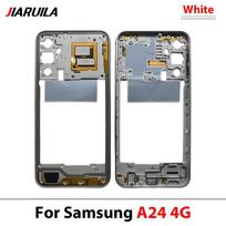 For Samsung A06 A16 A24 4G 5G Housing Middle Frame Bezel Middle Plate Cover A24 4G White gray