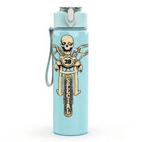 1PC Gold Skeleton Figure 750ml sports water bottle leakproof straw lid outdoor office home