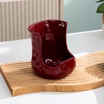 Ceramic Pot Lid Storage Rack Heat-Resistant Non-Slip Soup Spoon Tray Minimalist Stable Kitchen Tool Holder Kitchen Organizer raudona