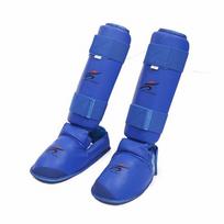 Karate Shin Guard Lightweight and Instep Protector Flexible For S mėlyna