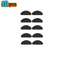 10/50pcs Silicone Glasses Nose Pads Adhesive Nose Pads Non-slip White Thin Nosepads for Glasses Eyeglasses Eyewear Accessories black-10pcs