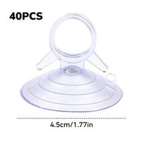40pc Sunshade Suction Cups Sunshade Suction Cup For Car Reusable Car Glass Windshield Sunshade Suction Cups For Bathroom Kitchen white