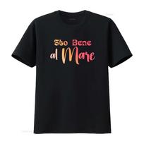 Marco Mengoni Sto Bene Al Mare Merch Concert T shirt Summer Vibes July June Design vintage Wash S black