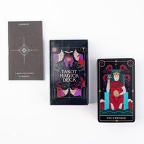 Tarot Magick Deck Tabletop Oracle Cards for Party Divination and Spiritual Insight Board Game black