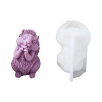 Cute Squirrel Candle Silicone Mold Epoxy Gypsum Resin Mould Home Handcrafts Ornament for Jewelry Crafting & DIY Project white