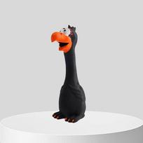 Red/Blue/Black Cute Dog Squeak Toy Latex Chicken Shape Durable Chew for Small-Medium Breeds Interactive Pet Supplies black