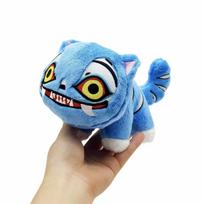 Anime Demon Plush Toys Game Hunters Tiger Stuffed Toy Blue Tiger Animals Plushie Novelty Qifts & Stickers gray