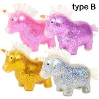 Unicorn Squishy Stress Relief Balls For Kids With Focus &  Stretch Animals Stress Toy Party Favors Squishy Fidget Toys blue