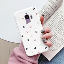 Skirta Samsung Galaxy S9 S 9 Plus dėklas Mielos animacijos Širdelė Katė Minkštas silikoninis smūgiams atsparus telefono dėklas Skirta Samsung S9 S9+ Funda Bamperis S9